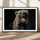 Grizzly Bear Canvas Print | Wildlife Wall Art for Cabin by MyGreatCanvas | Canvas Wall Art Prints | Photo Prints & Wall Decor