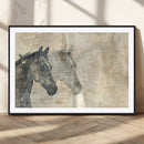 Abstract Horse Canvas Print | Modern Farmhouse Wall Art |