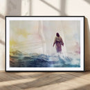 Watercolor Jesus Walking on Water Canvas Print, Christian by MyGreatCanvas | Canvas Wall Art Prints | Photo Prints & Wall Decor