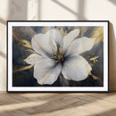 White Flower Wall Art Canvas Print | Ready to Hang |
