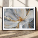 White and Gold Floral Canvas Wall Art - Framed and Ready to by MyGreatCanvas | Canvas Wall Art Prints | Photo Prints & Wall Decor
