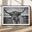 Scottish Highland Cow Canvas Wall Art Farmhouse Decor, by MyGreatCanvas | Canvas Wall Art Prints | Photo Prints & Wall Decor