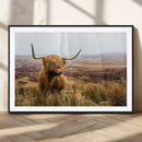 Scottish Highland Cow Canvas Wall Art – Rustic Farmhouse