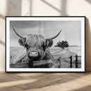 Scottish Highland Cow Wall Art | Rustic Farmhouse Décor |