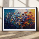 Vibrant Abstract Fish Swarm Art – Colorful Fish Inspired