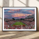 Carter-Finley Stadium Art Sunset Game Triple Canvas Wall Art