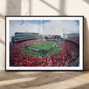 Cincinnati Bearcats Football Team Print - Nippert Stadium Wall Art Canvas Print