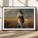 Jesus Shepherd Wall Art | Ready to Hang Triptych Canvas of