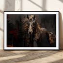 Abstract Black Horse Canvas Print for Farmhouse Wall Art | by MyGreatCanvas | Canvas Wall Art Prints | Photo Prints & Wall Decor