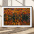 Fall Foliage Wall Art - Autumn Reflection Canvas Print,