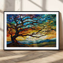 Mosaic Tree Wall Art | Ready to Hang Stained Glass Style
