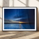 Blue Sunset Ocean Canvas Wall Art Print – Serene Coastal by MyGreatCanvas | Canvas Wall Art Prints | Photo Prints & Wall Decor