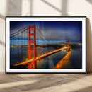 Large Wall Art San Francisco Canvas Print - Wonderful Golden