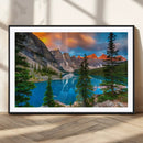 Canadian Rockies Moraine Lake Wall Art Canvas Print, Pine
