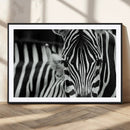 Zebra Wall Art – Zebra Close Up Wall Art – Framed Black by MyGreatCanvas | Canvas Wall Art Prints | Photo Prints & Wall Decor