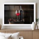 Red Wine and Bottle Canvas Print
