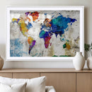 World Map Canvas Print – Framed Travel Map Wall Art for by MyGreatCanvas | Canvas Wall Art Prints | Photo Prints & Wall Decor