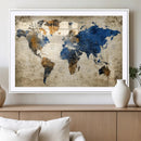 World Map Canvas Print – Detailed Map of the World Wall Art by MyGreatCanvas | Canvas Wall Art Prints | Photo Prints & Wall Decor