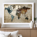 World Map Canvas Print – Detailed Map of the World Wall Art by MyGreatCanvas | Canvas Wall Art Prints | Photo Prints & Wall Decor