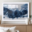 Abstract Blue Mountain Canvas Wall Art – Modern Triptych by MyGreatCanvas | Canvas Wall Art Prints | Photo Prints & Wall Decor