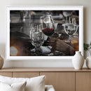 Red Wine and Glass Canvas Print by MyGreatCanvas | Canvas Wall Art Prints | Photo Prints & Wall Decor