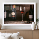 Red Wine and Bottle Canvas Print by MyGreatCanvas | Canvas Wall Art Prints | Photo Prints & Wall Decor