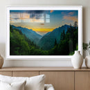 Green Forest Wall Art Canvas Print