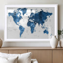 World Map Canvas Print – Framed Detailed Map of the World by MyGreatCanvas | Canvas Wall Art Prints | Photo Prints & Wall Decor