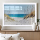 Serene Coastal Dune Path with Ocean View, 3-Panel Beach