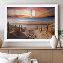 Sunset on the Sea Wall Art Canvas Print by MyGreatCanvas | Canvas Wall Art Prints | Photo Prints & Wall Decor