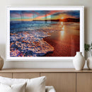 Colorful Coastal Sunset on the Beach Canvas Print, Ocean
