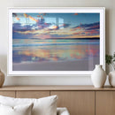 Tranquil Pastel Sunset Beach Triptych Canvas Art, Soothing by MyGreatCanvas | Canvas Wall Art Prints | Photo Prints & Wall Decor