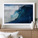 Ocean Wave at Sunset Canvas Art, Large Wall Print of Vibrant