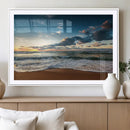 Ocean Beach Wall Art Canvas Print Sunset Artwork Print