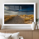 Ocean Beach Dark Clouds Wall Art Canvas Print by MyGreatCanvas | Canvas Wall Art Prints | Photo Prints & Wall Decor