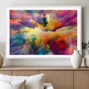 Blazing Vibrant Colors Cloud Wall Art Canvas Print