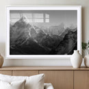 Everest Himalaya Mountain Peaks Black & White Triptych