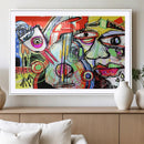 Picasso Style Art Abstract Canvas Wall Art Print , Colorful by MyGreatCanvas | Canvas Wall Art Prints | Photo Prints & Wall Decor
