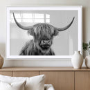 Scottish Highland Cow Cattle Art Print Wall Art Canvas Print by MyGreatCanvas | Canvas Wall Art Prints | Photo Prints & Wall Decor