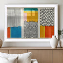 Canvas Print Wall Art Abstract Illustrs Art Boho, Framed