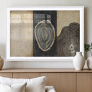 Tree Rings Canvas Wall Art Print – Minimalist Natural