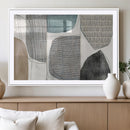 Canvas Print Wall Art Abstract Art Boho, Framed Boho Decor