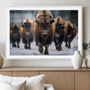 Buffalo Wall Art Canvas Print, American Bison Herd Wall Art by MyGreatCanvas | Canvas Wall Art Prints | Photo Prints & Wall Decor