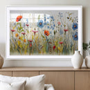 Colorful Wildflower Canvas Wall Art - Vibrant Floral