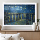 Vincent van Gogh Starry Night over the Rhone Abstract Wall