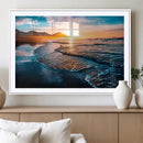 Beach Ocean Sunset on the Sea Wall Art Canvas, Beach Ocean by MyGreatCanvas | Canvas Wall Art Prints | Photo Prints & Wall Decor