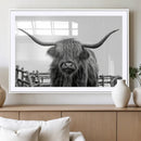 Longhorn Canvas Print, Bighorn Cow Wall Art Canvas Print