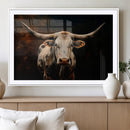 Texas Longhorn Wall Art | 3-Panel Large Texas Longhorn
