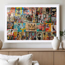Abstract Art Collage Wall Art Canvas Print – Framed, Ready