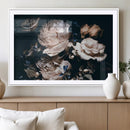 Pink Peonies Flowers Large Canvas Art Print